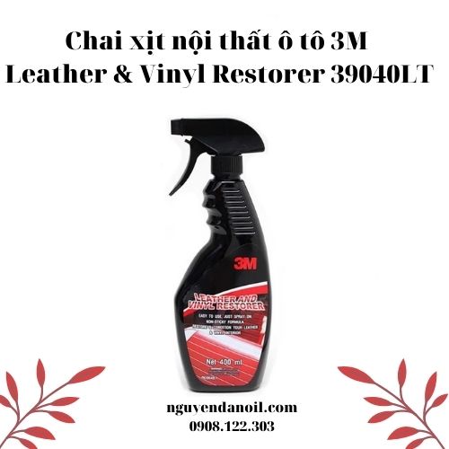 Chai xịt nội thất ô tô 3M Leather & Vinyl Restorer 39040LT (1)